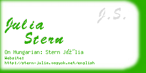 julia stern business card